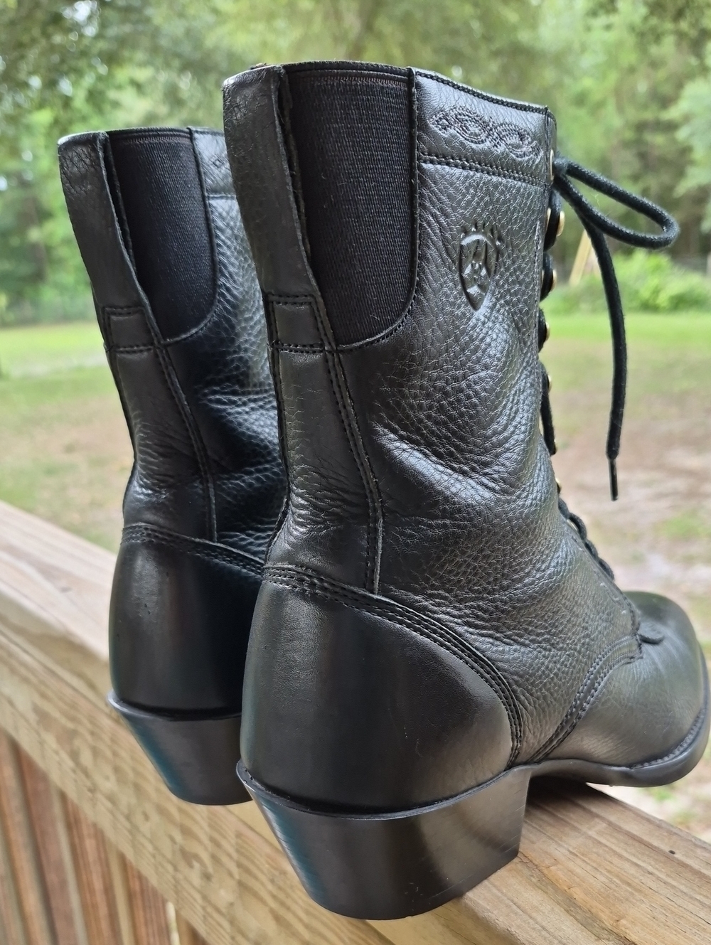 ARIAT LACE UP LADIES FASHION/WESTERN BOOTS - Picture 7 of 14